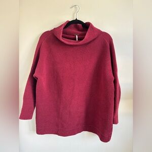 FP Ottoman Women's Cozy Cowl Neck Sweater - Red